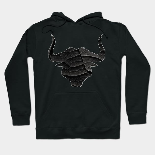 BULL ANIMAL DESIGN  cow beef ranching Hoodie by Lin Watchorn 